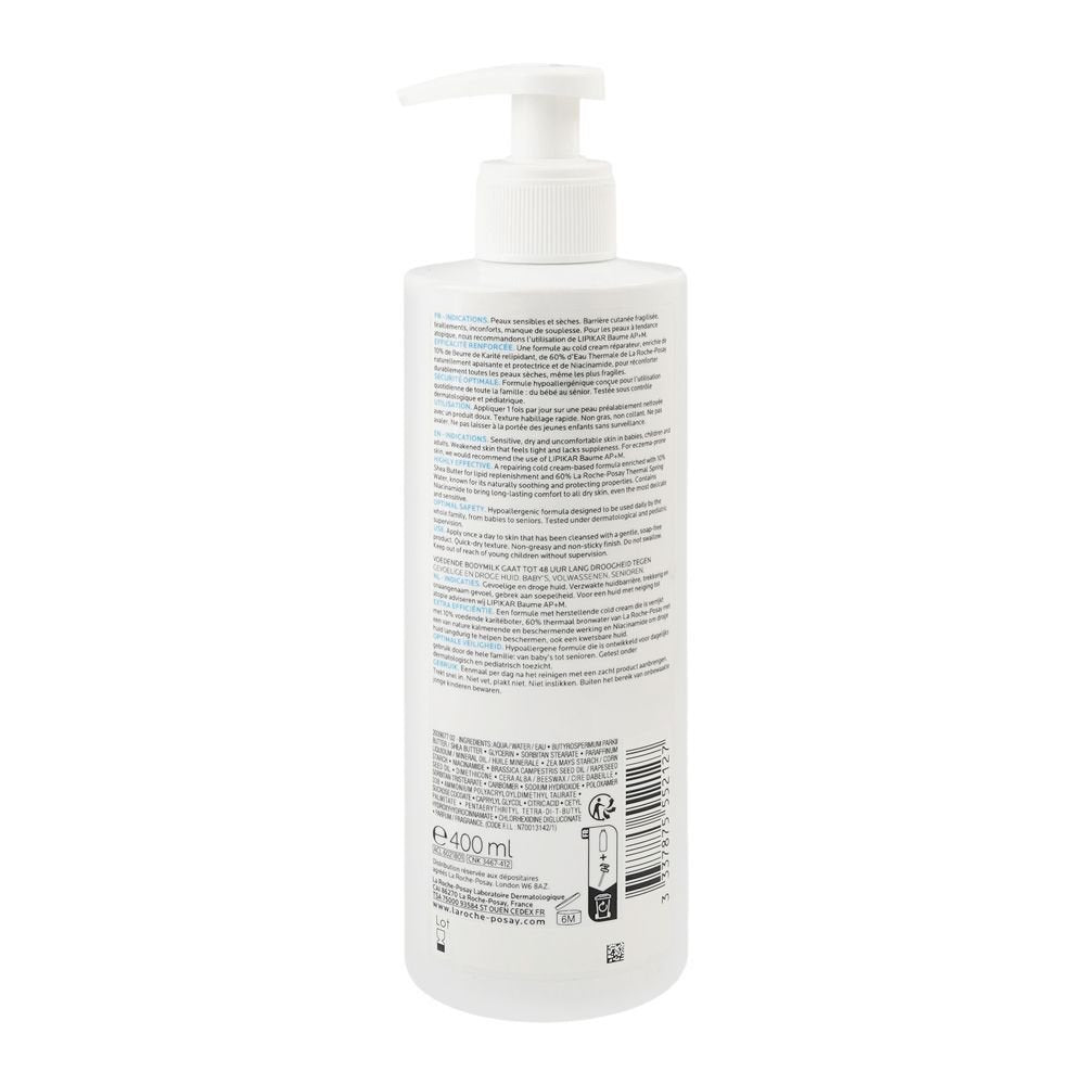 LAROCHE POSAY LIPIKAR ANTI DRYNESS BODY MILK 400ML