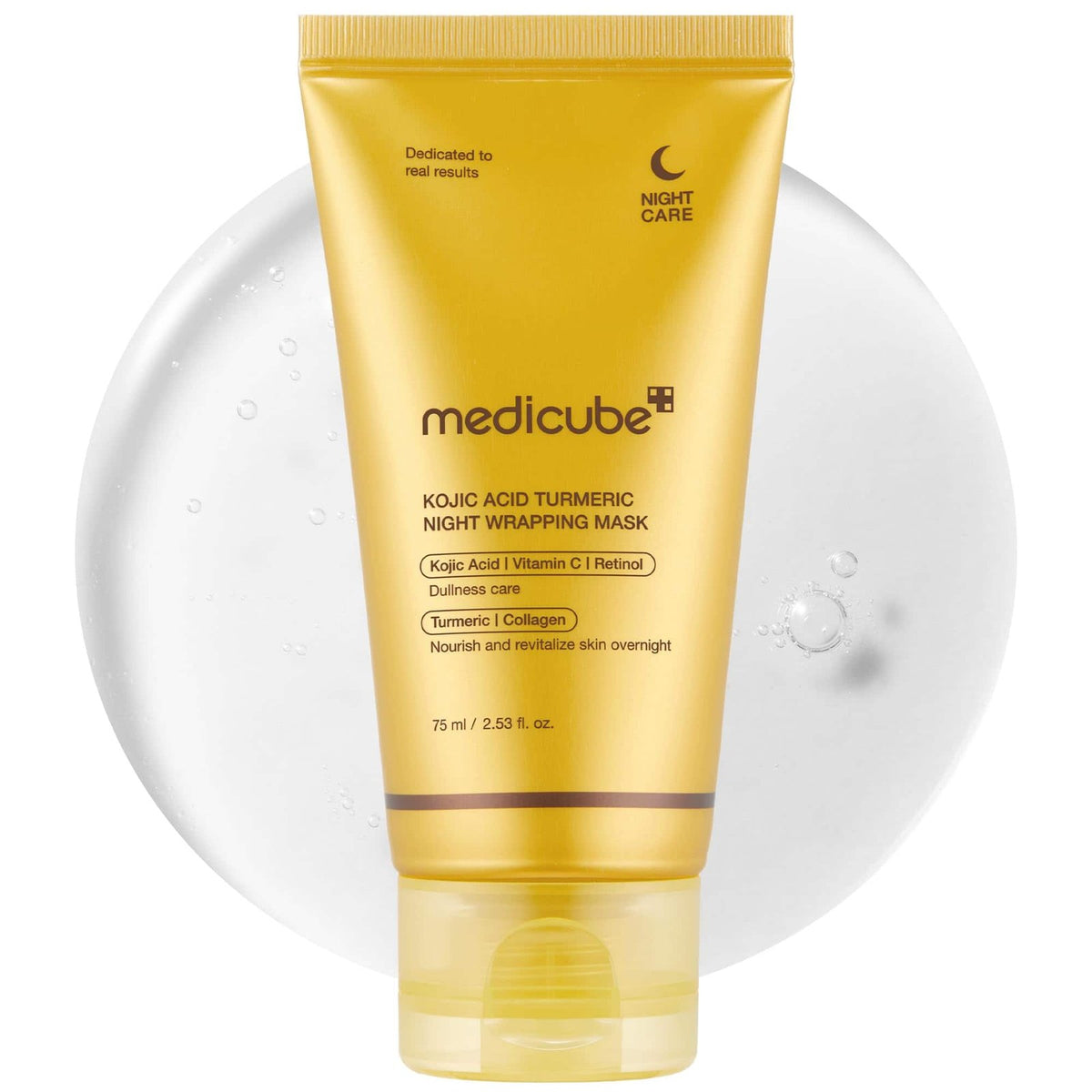 MEDICUBE+ KOJIC ACID TURMERIC NIGHT WRAPPING MASK 75ML