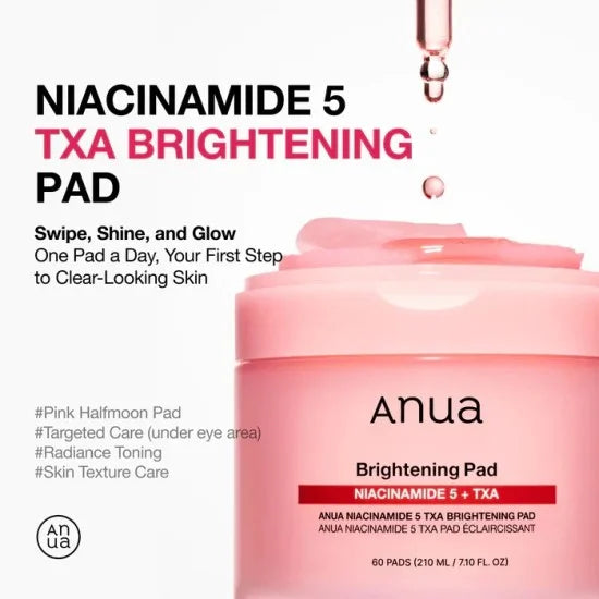 ANUA NIACINAMIDE5+TXA BRIGHTENING PAD 60PCS 210ML