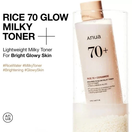 ANUA70+ RICE GLOW MILKY TONER 250ML