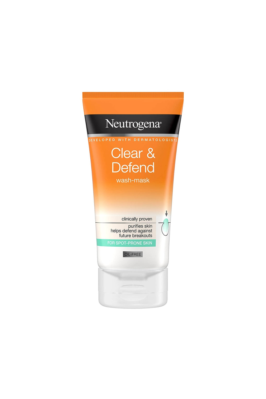 NEUTROGENA CLEAR & DEFEND FACE WASH & MASK 150ML