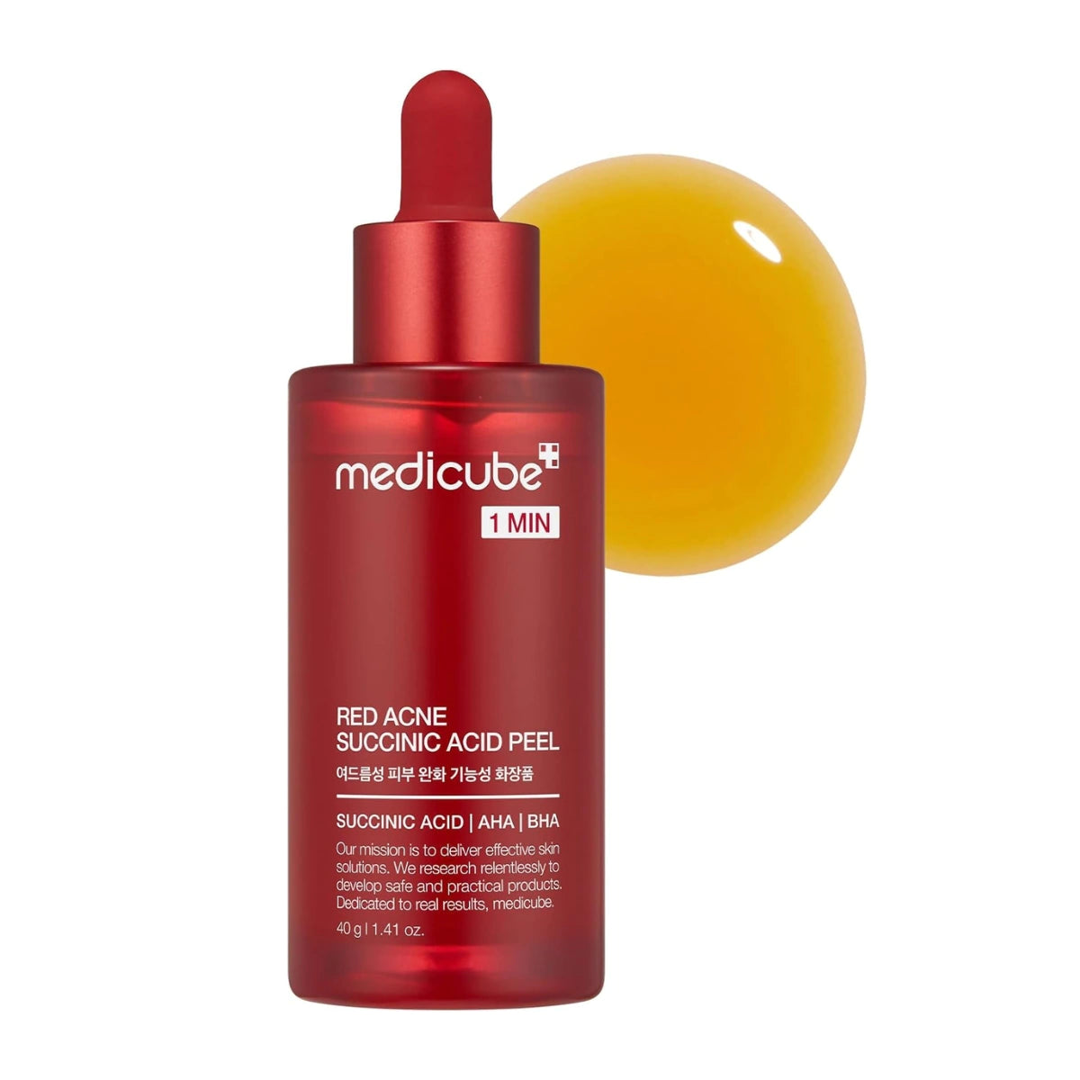 MEDICUBE+ 1MIN RED ACNE SUCCINIC ACID PEEL 40G