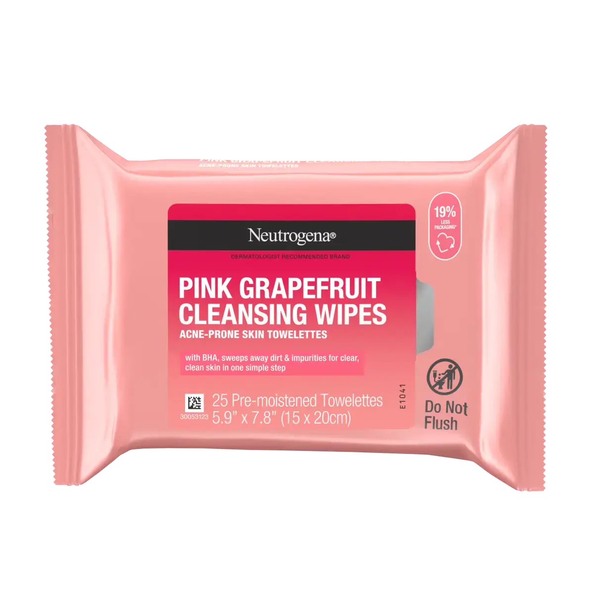 NEUTROGENAACNE WASH WIPES 25CS PINK GRAPEFRUIT