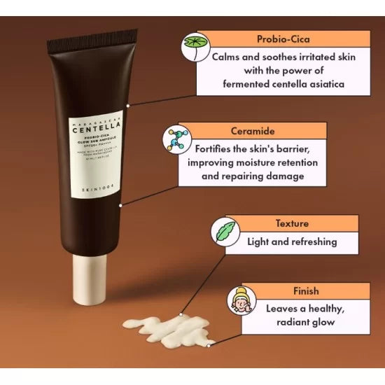 Skin1004 - Madagascar Centella Probio-Cica Glow Sun Ampoule SPF50+ PA++++ 50ml