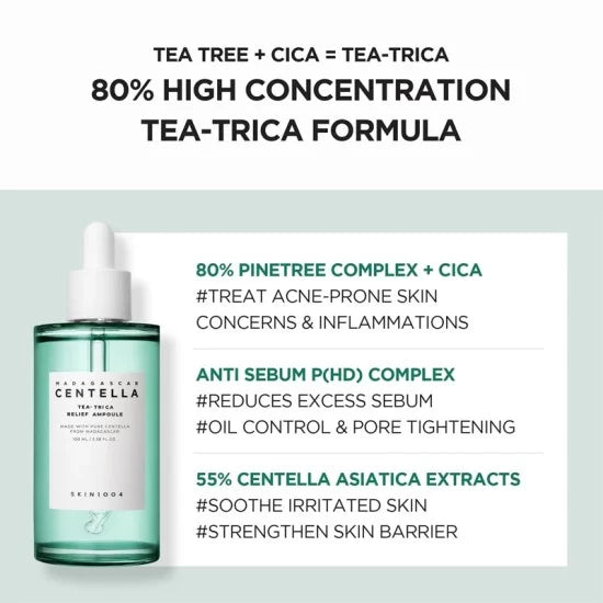 Skin1004 - Madagascar Centella Tea-Trica Relief Ampoule 100ml