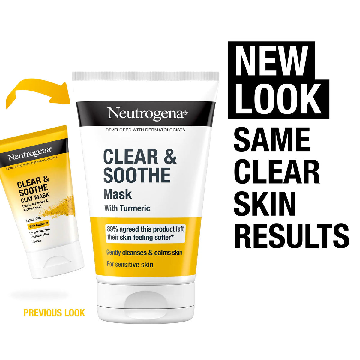 NEUTROGENA CLEAR & SOOTHE CLAY MASK OIL FREE 50ML